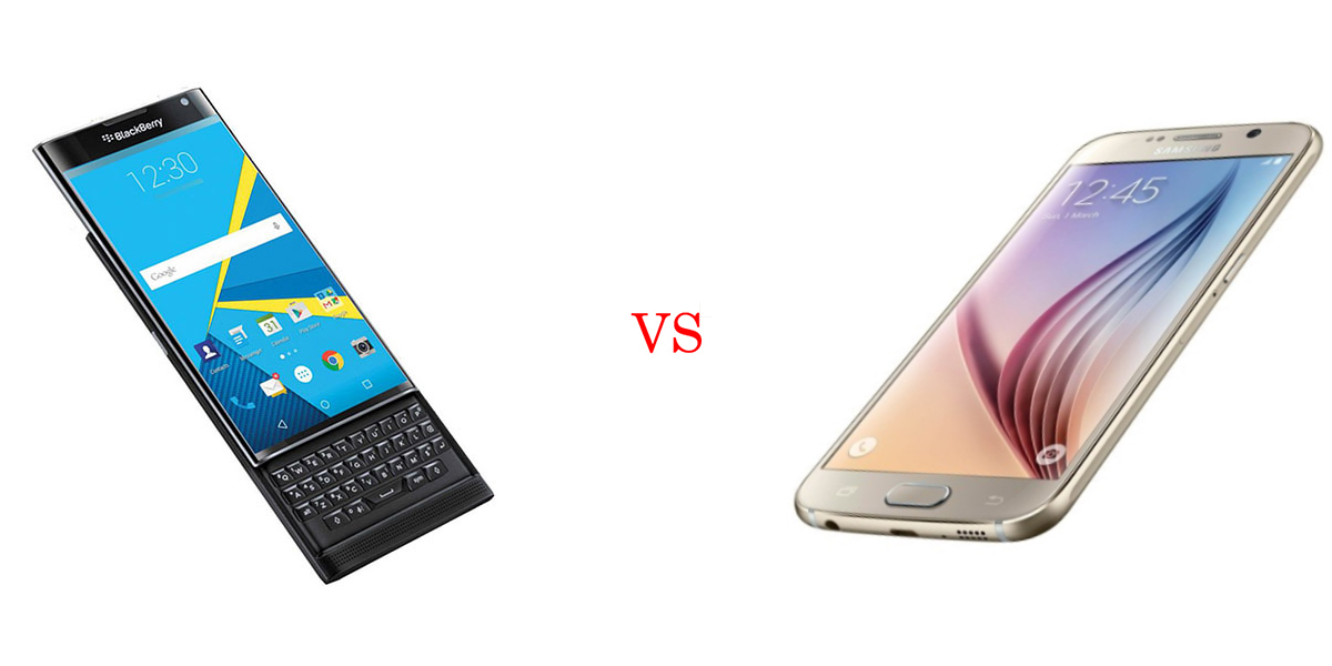 BlackBerry Priv versus Samsung Galaxy S6 3